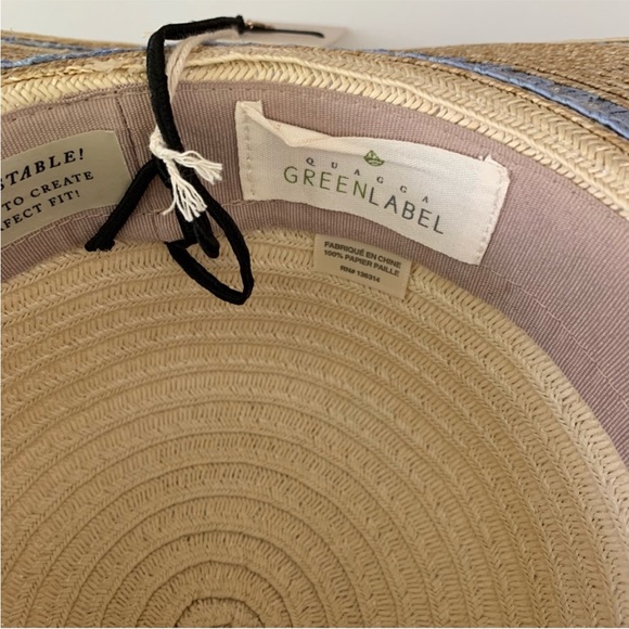 NWT QUAGGA Hat 4.5” brim, light blue and tan - Picture 12 of 15